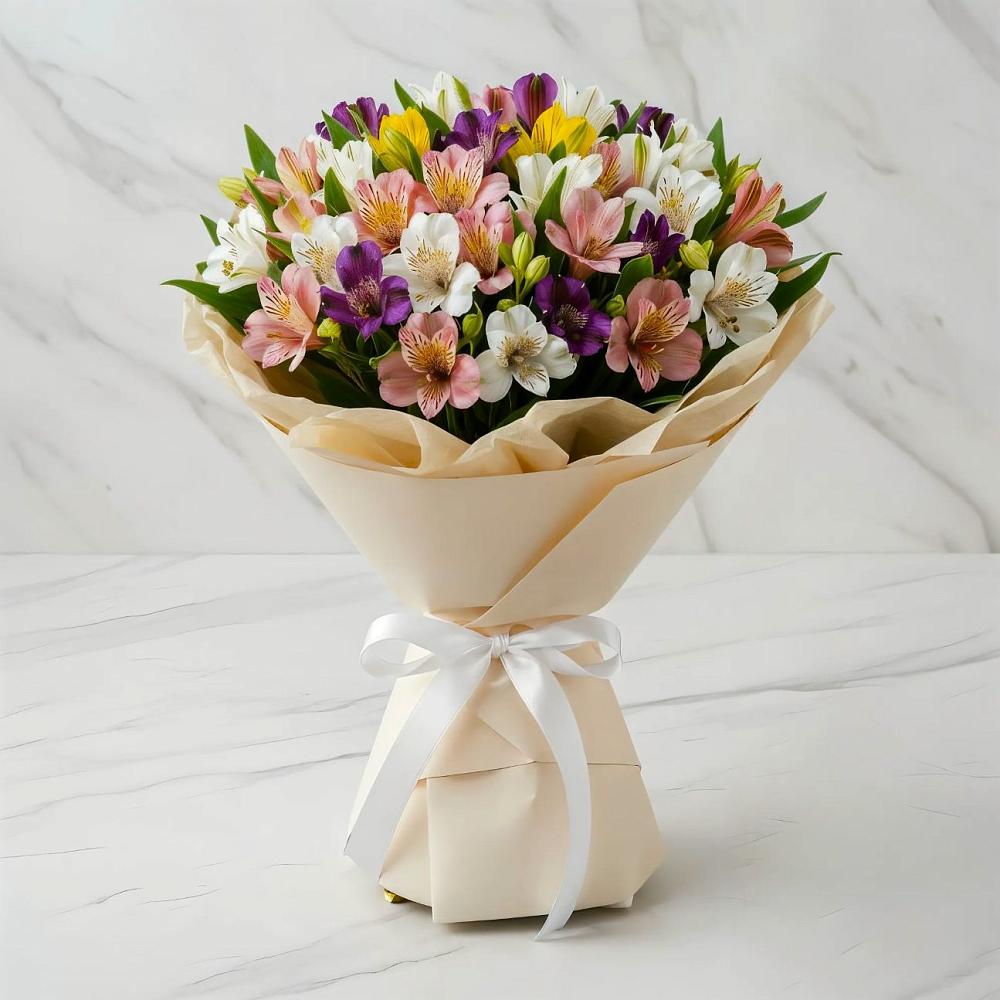 Букет цветов из: Альстромерии в Алабушево