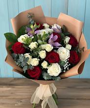 Букет цветов из:  Розы и Альстромерии в Алабушево