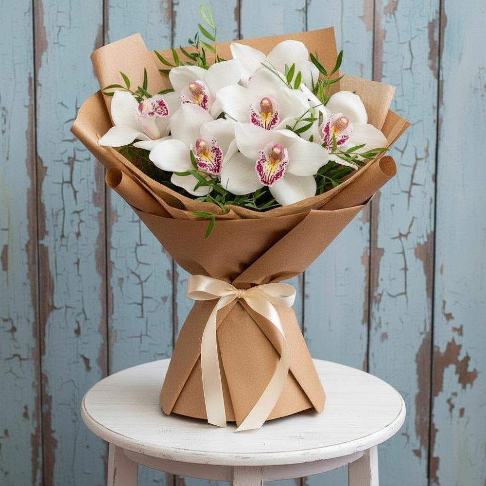 Букет цветов из: Орхидеи и Розы в Алабушево