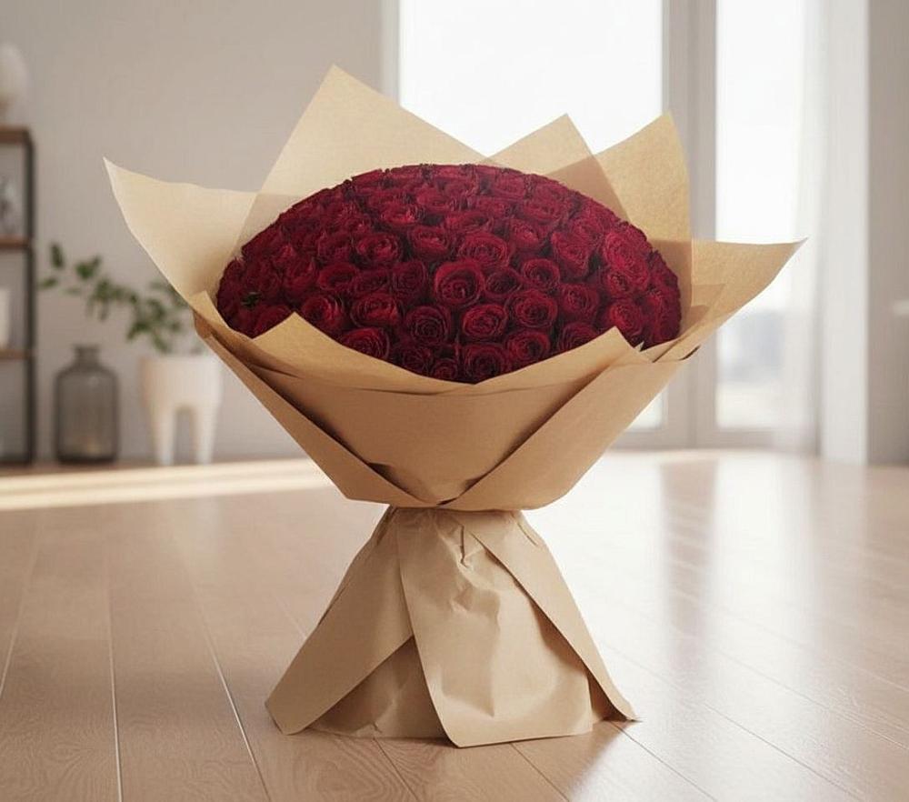 Букет 101 Красная роза в Алабушево