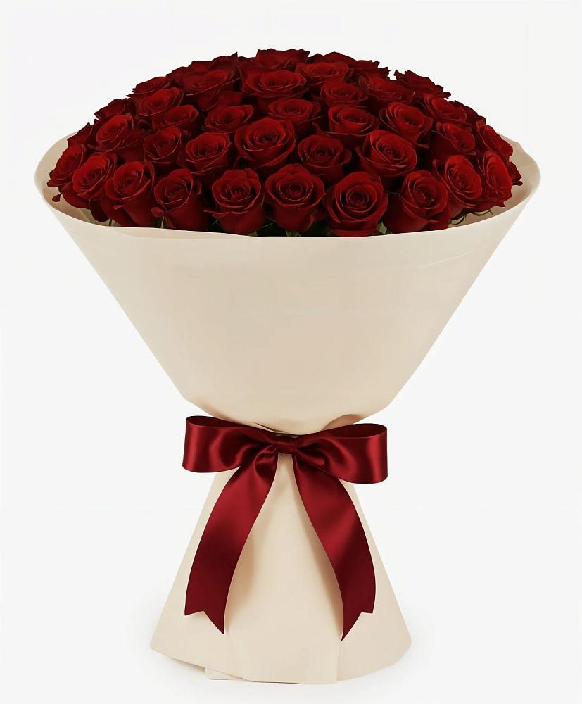 Букет 101 Бордовая роза Блэк Бакарра в Алабушево