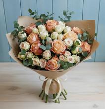 Букет цветов из:  Альстромерии и Розы #REPLACE_PRED# Алабушево
