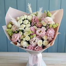 Букет цветов из:  Альстромерии и Розы #REPLACE_PRED# Алабушево